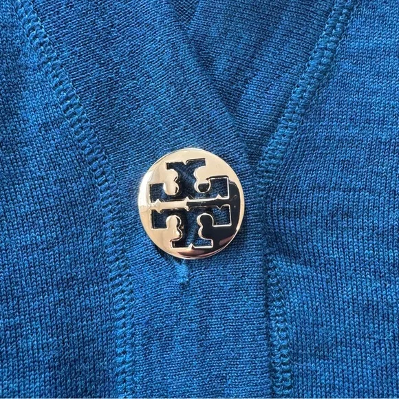 Tory Burch Merino Wool Cardigan – Winter Teal 💙✨ - Picture 7 of 12